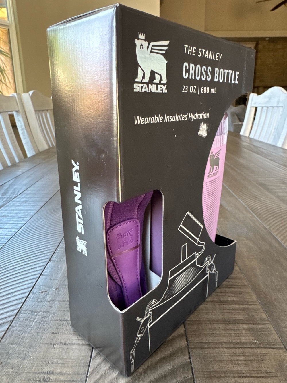 The Stanley 23 oz. Lilac Cross Bottle - Wearable Insulated Hydration (NIB) - Picture 4 of 12